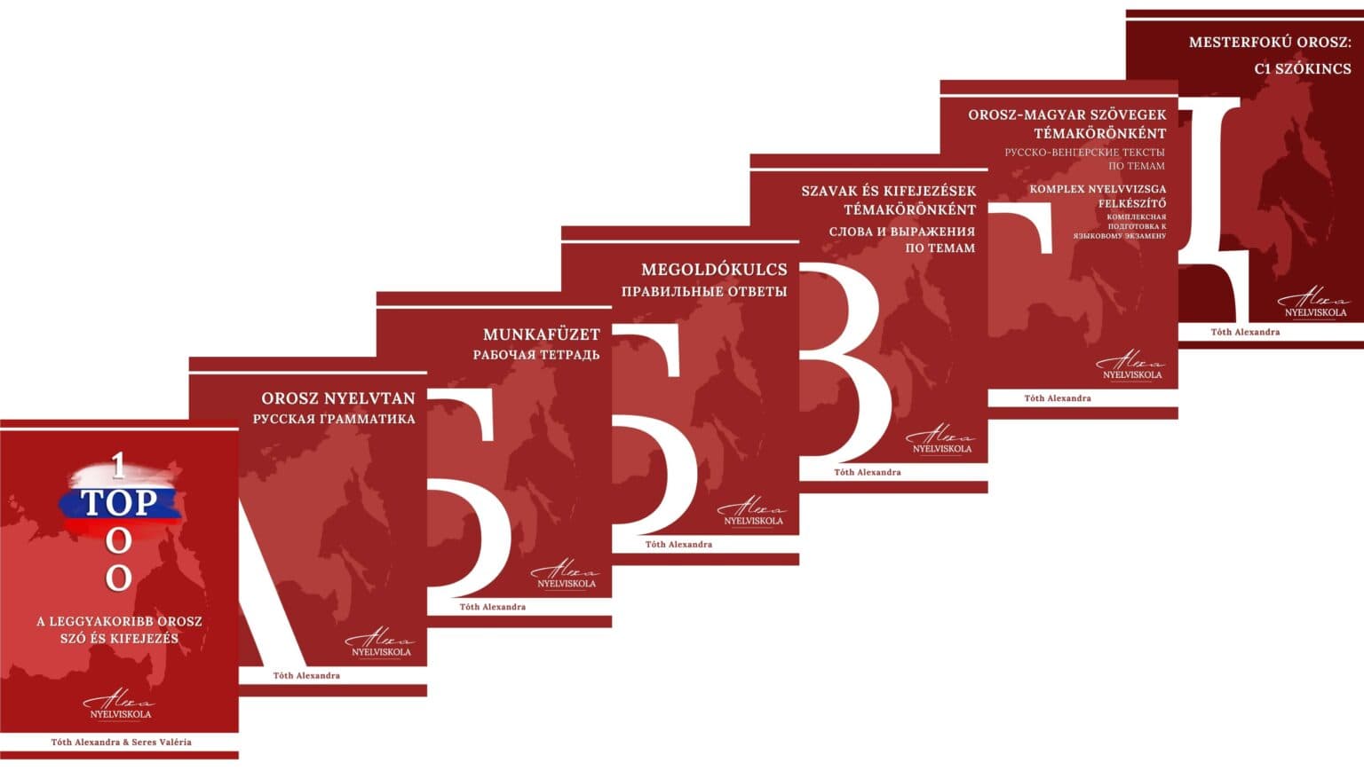 Orosz nyelvtankönyv csomag — nyelvtan, munkafüzet, megoldókulcs, szókincs és nyelvvizsga-felkészítő, PDF formátumban