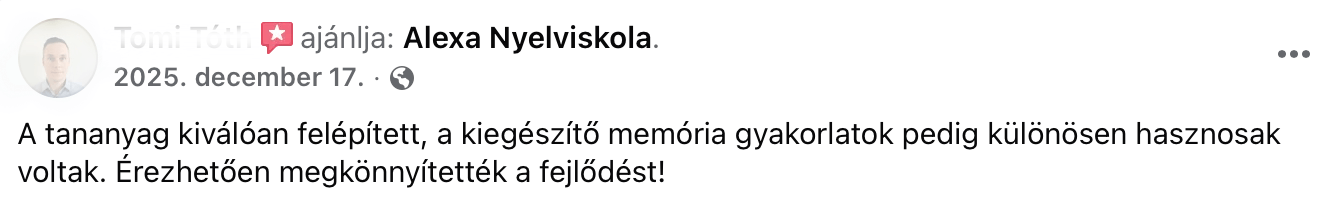 Tanítványi visszajelzés 15