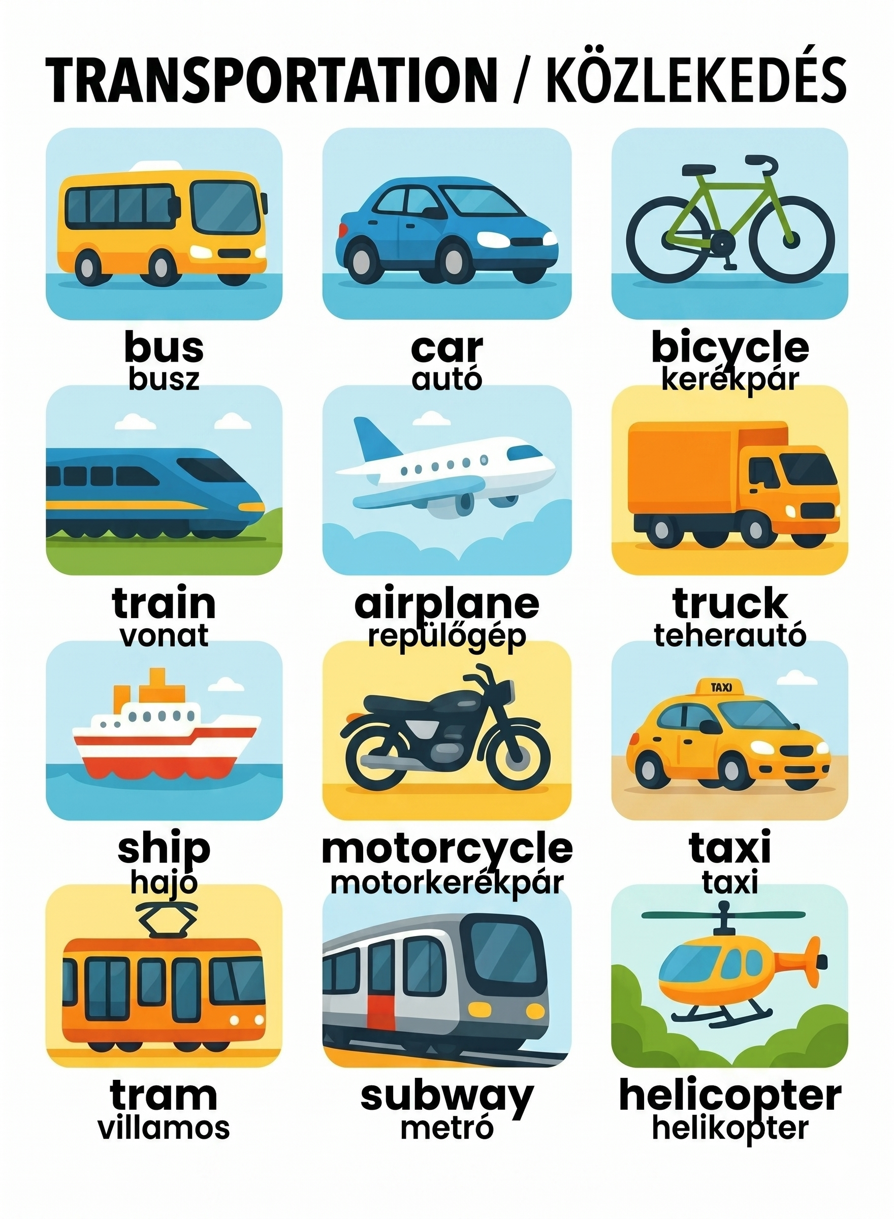 Közlekedés – Transportation