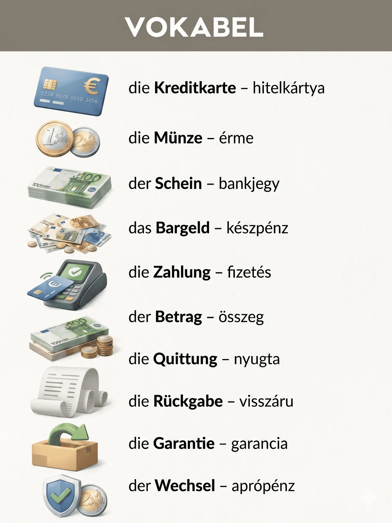 Pénz és fizetés